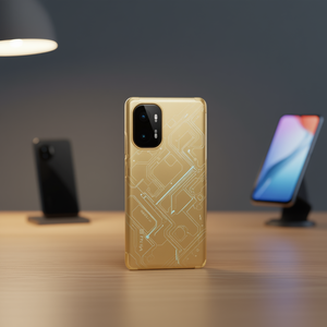 Cover Posteriore per Xiaomi Mi11i Colore Oro in Materiale ABS Parte di Ricambio per Scocca del Telefono - Product Image 3