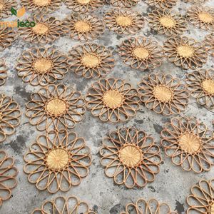 แผ่นรองจานทำจากหวายและแผ่นรองจานสำหรับโต๊ะอาหารเป็นมิตรต่อสิ่งแวดล้อม - Product Image 4