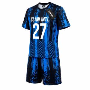 Tenue de football personnalisée, couleur unie, sublimée, 100% polyester, anti-transpiration, protection UV, respirante, antibactérienne - Product Image 5