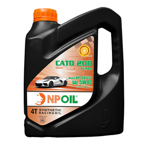 Aceite de motor para coche NPOIL CATO 200 TURBO 5W40 4L 5L 6L Aceite de motor sintético de alta calidad Vietnam - Product Image 1