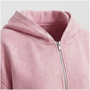 Women <b>Pink</b> Hooded Tracksuit Set 100% Cotton Midweight Fleece Full Zip <b>Sweatshirt</b> & Jogger Pants Casual Autumn Wear - Product Image 4