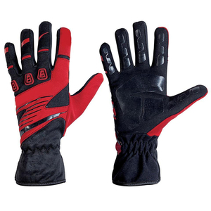 Custom Logo Kart Racing <b>Gloves</b> | Durable Suede Leather Palm Racing Apparel | Factory Wholesale Price - Product Image 1
