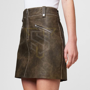 Jupes en cuir pour femmes, design personnalisé, matériau durable de haute qualité, jupe en cuir pour femmes - Product Image 4