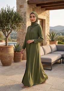 Nouvelle Abaya Modeste Longue en Georgette et Mousseline à Manches Longues pour Femme – Vêtement Islamique Quotidien - Product Image 2