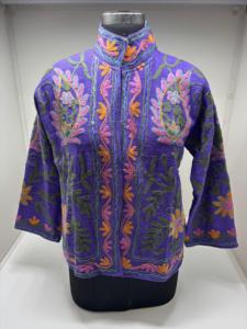 <b>Velvet</b> Suzani hand embroidered <b>jackets</b> with artisan detailing ideal for boutique fashion collections and wholesale - Product Image 4