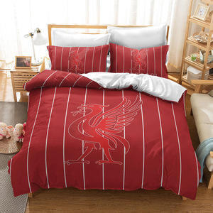 OEM/ODM Popular Team Logo <strong>Duvet</strong> <strong>Cover</strong> 3D Printing Polyester 3pcs Pillowcase Home Textile Bedding Set - Product Image 5