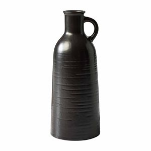 Paquete de 4 Jarrones de Cerámica Negros - Jarrón de Porcelana Moderno de 8 Pulgadas para Decoración del Hogar - Product Image 3