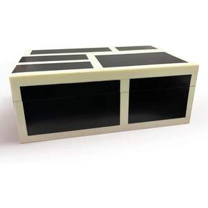 Caja de Joyería de Resina con Diseño Geométrico Moderno y Estilo de Lujo Contemporáneo para Almacenamiento en la Sala de Estar y Recuerdos Festivos - Product Image 5