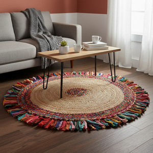Nouvelle conception, qualité d'exportation, 100% naturel, respectueux de l'environnement, tapis en jute faits à la main, modernes, entièrement personnalisables, tapis de couleur unie pour la maison - Product Image 6