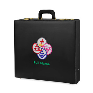 Personalized York Rite Apron <b>Case</b> Custom Machine Embroidery Masonic Regalia Apron <b>Case</b> - Product Image 2