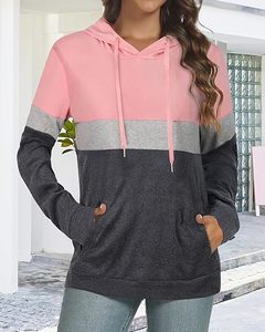 Sudadera con Capucha para Mujer, Estilo Casual y Deportivo, Manga Larga, Diseño Simple y Moderno - Product Image 4