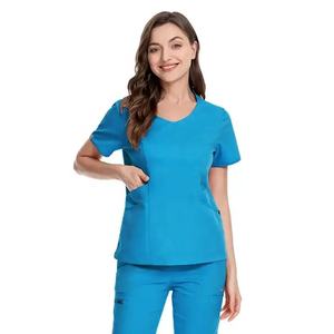 Uniforme d'infirmière unisexe grande taille et confortable avec spandex pour hommes et femmes pour les soins infirmiers médicaux - Product Image 2
