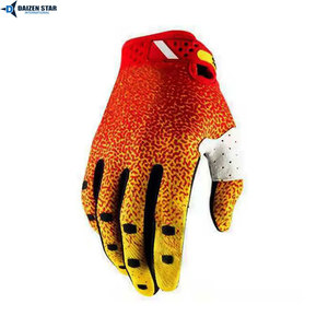 Guantes de Motocross Antideslizantes y Transpirables de Poliéster y Cuero Orgánico con Cierre de Velcro, Unisex, para Motociclismo, Carreras y Ciclismo MTB - Product Image 2