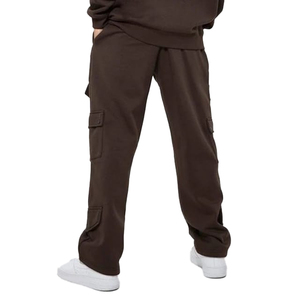Ensemble de survêtement cargo pour homme : sweat à capuche avec poches utilitaires et pantalon cargo jogger – 2 pièces, style streetwear décontracté, vente en gros - Product Image 6