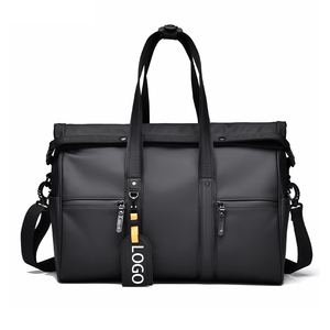 Bolsa de Lona Negra de Nailon de Alta Calidad para Hombre con Correa Ajustable, Bolsa de Viaje con Cierre, Bolsa de Gimnasio, Bolsas de Fitness - Product Image 1