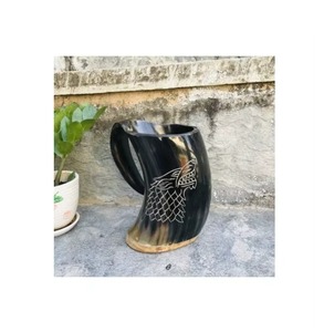 Taza de Cuerno de Búfalo Premium, Hecha a Mano, Material Genuino Rústico, Ecológica, Forma Natural, Textura Elegante, Única y Tradicional - Product Image 6