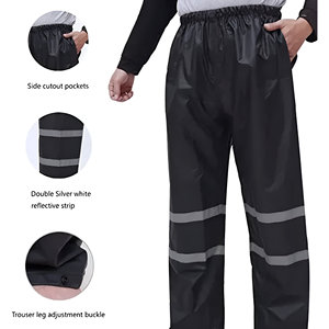 Sportwear Outdoor Wear Hot Selling Waterproof Breathable Hooded Reversible Eco-Friendly <b>Rain</b> Coat Men's <b>Rain</b> <b>Jacket</b> Pants <b>Rain</b> - Product Image 3