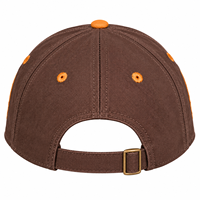 Casquette de baseball marron pour homme Iota-Phi-Theta, lettres grecques brodées or, ajustable, style décontracté, visière incurvée, six panneaux, en coton