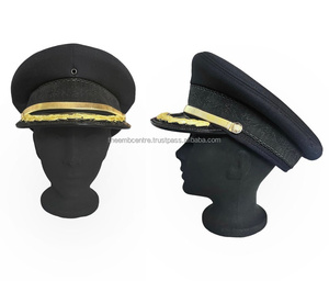 Gorras bordadas a mano de plata personalizadas, gorra de uniforme personalizada de Pakistán, sombreros y gorras - Product Image 5