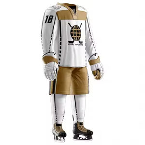 ชุดยูนิฟอร์มฮอกกี้น้ำแข็งแบบยูนิเซ็กซ์ ราคาสมเหตุสมผล แขนสั้น คุณภาพสูง กันยับ ดีไซน์สวยทันสมัย ตามเทรนด์แฟชั่นล่าสุด - Product Image 6