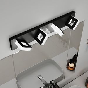 Lampada da Bagno a LED Moderna in Acrilico Nero Opaco, 4 Luci, 25 Pollici, Illuminazione da Parete M - Product Image 2