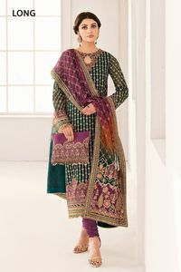 Robes de soirée de créateur, mode pakistanaise, costumes brodés, robes de soirée, mesures personnalisées, designs de couleurs - Product Image 2