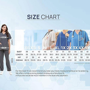 Ensemble de blouses médicales rouges pour femmes, haut à manches courtes et col en V, pantalon droit, uniformes d'hôpital, mélange coton et polyester - Product Image 6