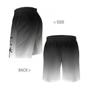Short de gym d'été en polyester personnalisé pour hommes short de basket-ball taille moyenne imprimé décontracté pour entraînement tricoté tissage - Product Image 5