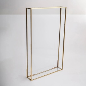 Wholesale Modern Brass and Glass Customizable Luxury <b>Storage</b> and Organizer <b>Mini</b> Wall Hanging Cabinet for Jewelry and Cosmetics - Product Image 4