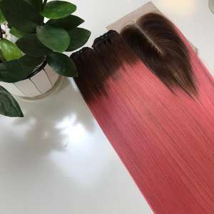 Luxury Colored Vietnamese <b>Hair</b> Extensions Machine Weft Premium VIP Raw Vietnamese <b>Hair</b> <b>Color</b> - Product Image 6
