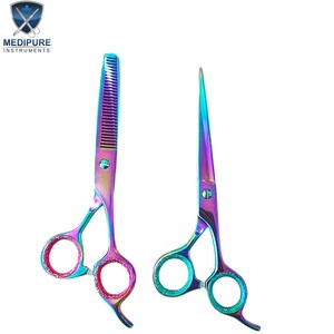 Ciseaux de coiffure professionnels en acier inoxydable avec poignée ergonomique, ciseaux de salon, instruments de beauté - Product Image 4