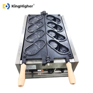 Macchina Elettrica Professionale <span class=keywords><strong>per</strong></span> Waffle a Forma di Scarpa 110V/220V, Antiaderente, 4 Pezzi, in Acciaio Inossidabile, <span class=keywords><strong>per</strong></span> Uso in Panetterie e Caffetterie - Product Image 2