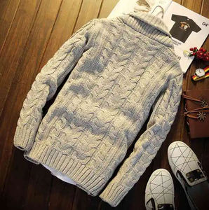 Pulls en maille tendance pour hommes, vente en gros, automne-hiver, chauds, grandes tailles, décontractés, à manches longues, cardigan - Product Image 5