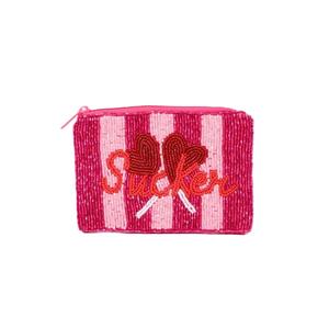 Cute Handmade Seed Beads Embroidered Cotton Coin Pouch Stylish <b>Small</b> <b>Wallet</b> Classic Beaded Coin Pouch Elegant Embroidery Design - Product Image 3