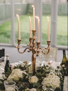 Candelabra With Five Arms Metal <b>Candle</b> <b>Holder</b> For Home Decoration Weddings Durable Design - Product Image 5