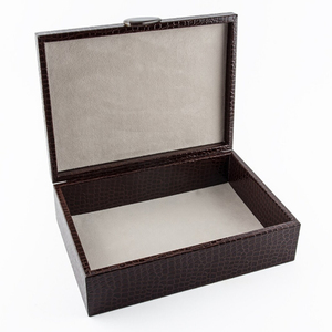 Boîte de rangement en cuir, boîtes en cuir de luxe - Product Image 4