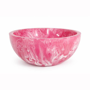 Modern Luxury Aqua <b>Blue</b> Resin Serving <b>Bowl</b> Handmade Marble Pattern Epoxy Fruit Salad <b>Bowl</b> Eco Friendly Tabletop Decorative - Product Image 3