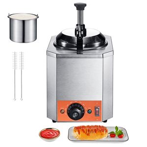 Dispensador de Queso Eléctrico Comercial de 2.3 Qt, Dispensador Calentado de Acero Inoxidable, 86-230F, Automático, para Calentar Fudge - Product Image 1