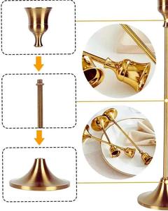 Photophore en aluminium unique pour bougies, idéal pour décorations de mariage, Pâques, anniversaire – Écologique, résistant à la chaleur, élégant - Product Image 6