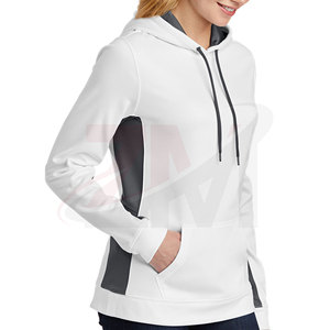 Sweat à capuche pour femme avec impression de logo personnalisé, vêtements d'hiver, couleur unie, produit tendance, sweats à capuche pour femme en MOQ faible, service OEM - Product Image 4