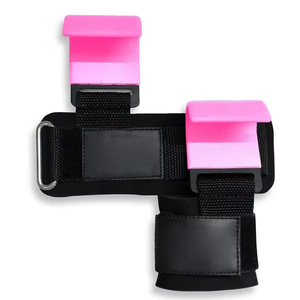 Custom Wholesale Heavy Duty Weightlifting Hook Grips with Straps Non <b>Slip</b> Gym Training Power Lifting Hooks Cheap Price OEM - Product Image 3
