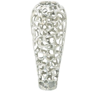 Gold Luxury Modern <b>Tall</b> Floor Vase for Wedding Handmade Aluminum Customizable Colors & Logo High Quality Home Decor - Product Image 2