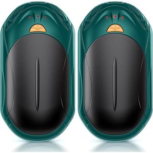 Paquete de 2 Calentadores Eléctricos de Bolsillo Inteligentes con IA Recargables, con 20 Horas de Calor Seguro para Navidad, Caza al Aire Libre, Calentadores de Manos y Pies - Product Image 1