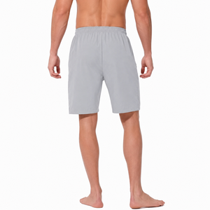 Pantalones Cortos Deportivos Personalizados para Hombre, Color Gris Claro, de Secado Rápido, para Gimnasio, Correr, Entrenamiento y Ejercicio - Product Image 3
