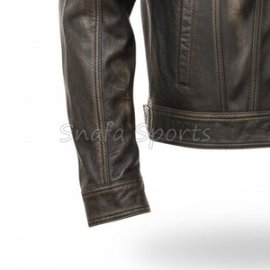 Veste en cuir pour homme 100% cuir naturel, manteau en cuir véritable pour homme, vêtements d'hiver pour homme - Product Image 4