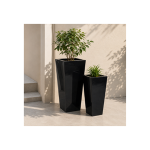 Juego de Macetas Cónicas de Fibra de Vidrio Personalizadas, Macetas Cuadradas Modernas para Interiores, Exteriores, Jardín, Patio, Decoración del Hogar, Servicio OEM ODM - Product Image 1