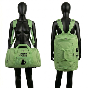 Bolsa Deportiva de Lucha Libre para Mujer, Premium, Poliéster 600D GSM, Verde, Doble Panel, Mochila Duffel con Bolsillo de Malla, Logotipo Personalizado con Sublimación - Product Image 1