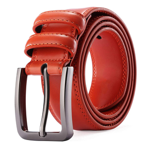 Ceintures en cuir de haute qualité pour hommes, dernier design, logo personnalisé imprimé, prix bas, boucle à ardillon. - Product Image 6