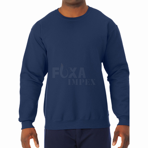 Sweat-shirt à col rond doublé en polaire hommes échantillon gratuit à manches longues hiver automne pull chaud élégant décontracté confortable coupe vente - Product Image 1