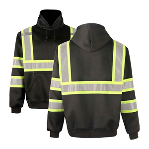 Vêtements de sécurité réfléchissants à haute visibilité, respirants, veste d'hiver pour agents de sécurité, sweat-shirt à haute visibilité pour hommes, certifié CE, séchage rapide - Product Image 2